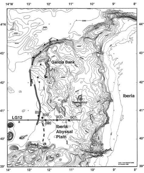 Figure Location Of Seismic Line Lg In The Iberia Abyssal Plain On