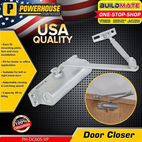 POWERHOUSE Door Closer Automatic Door Closing Up To 60KG Hydraulic Door