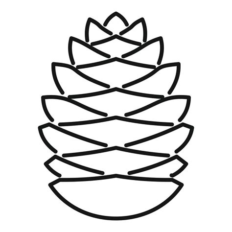 Pinecone Icon Outline Style 14623917 Vector Art At Vecteezy