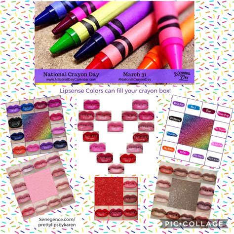 Crayon Days Crayon Box Lipsense Colors Smudge Proof Red Lips Lip