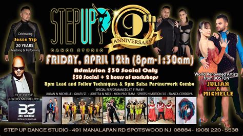 Step Up Dance Studios 9th Year Anniversary Friday April 12 2024