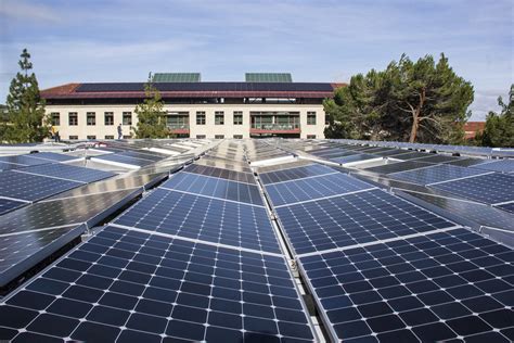 Sun Rooftop Photovoltaic Panels Electricity For Stanford Stanford