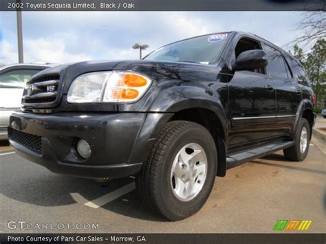 Black 2002 Toyota Sequoia Limited Oak Interior