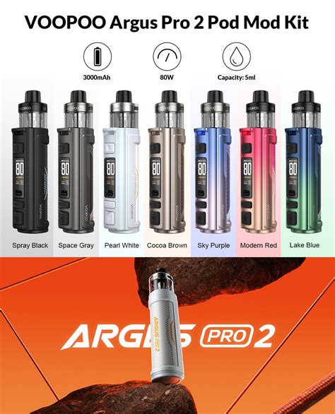 Voopoo Argus Pro Kit W Mod Pods Prices Vapesourcing