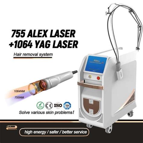 Q Switched 755nm Alexandrite Laser 1064nm Long Pulse Nd YAG Laser