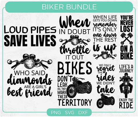 Motorcycle Svg Bundle Biker Svg Motor Bike Sayings And Etsy Uk