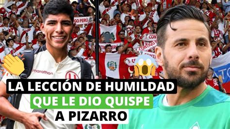 La lección de humildad que le dio Piero Quispe a Claudio Pizarro