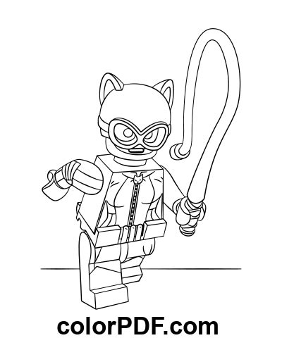 Lego Catwoman Coloriages Et Livres En PDF