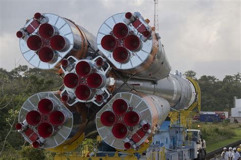 Rockets Angled Thrusters On The Soyuz 21a Space Exploration Stack