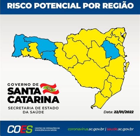 Sc Tem Piora No Mapa De Risco E Regi Es Est O Em N Vel Alto Para A