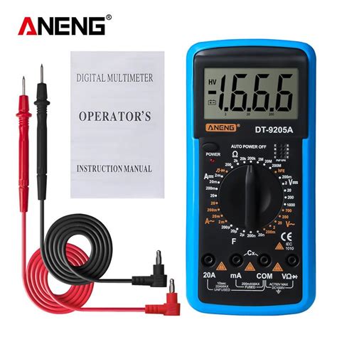 Aneng Dt A Multimeter Digitale Digitale Ac Dc Transistor Tester