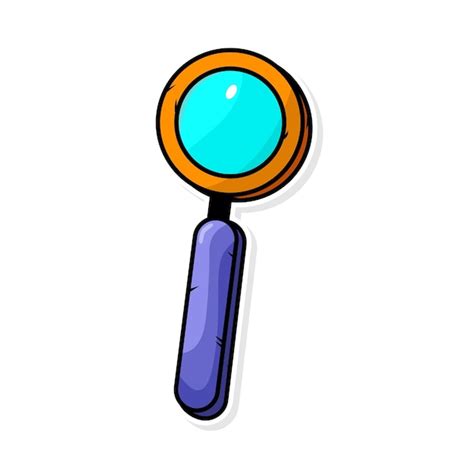 Premium Vector Magnifying Glass Doodle Illustration Design