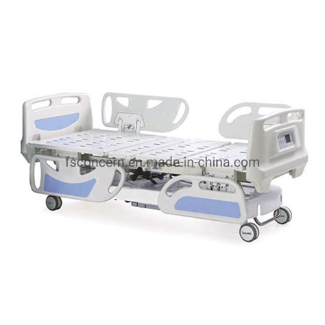 Factory 5 Function Adjustable Patient ICU ABS Bed Stainless Steel