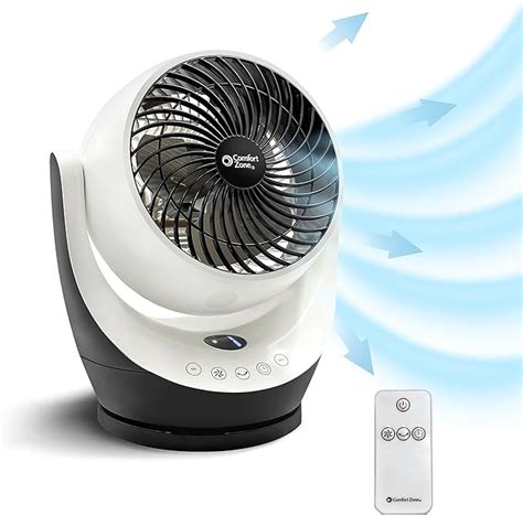 Amazon Comfort Zone Oscillating Table Fan With Remote Control