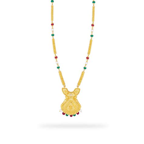 Traditional Goddess Lakshmi Kt Gold Chain