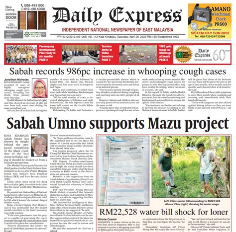 Daily Express Malaysia On Twitter Today S Front Page Sabah Umno