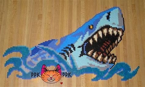 Ppk Swing Shark Perler Bead Art Perler Beads Pearler Bead Patterns