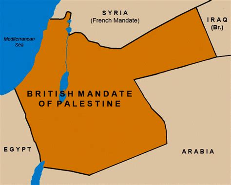 The Council Of The League Of Nations The Palestine Mandate Genius