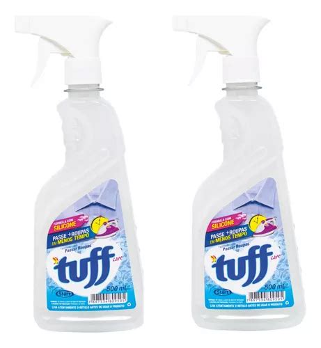 Kit 2 Tuff Facilitador Para Passar Roupas Silicone 500ml