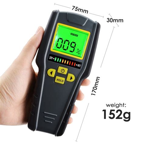 Digital Non Invasive Inductive Moisture Meter Wood Drywall Masonry