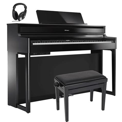 Roland Hp704 Premium Concert Digital Piano Polished Ebony Package