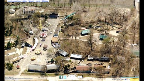 Joyland Amusement Park Wichita Kansas Aerial Photos Shortly After