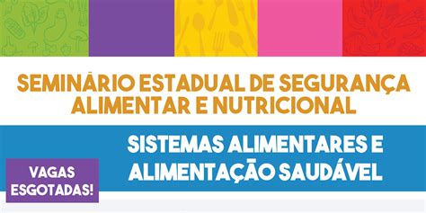 Setades Semin Rio Estadual De Seguran A Alimentar E Nutricional