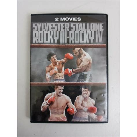 Rocky III IV Double Feature DVD Sylvester Stallone DVDs Blu Ray Discs