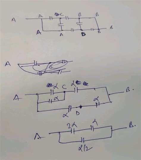 12 F Sex Idontical Capacitors Each Of Capactiance 2 Are Connoctod As Shown In Figure The