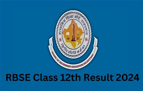 Rbse Class 12th Result 2024 Out Rajasthan Board 12th Result Link Active