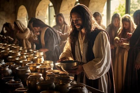 Jesus Cristo transforma água em vinho Religião História Bíblica Durante