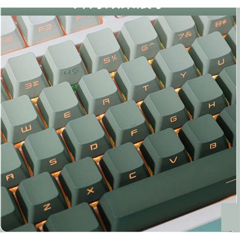 Green Backlit Keycap Set Side Print Pbt Double Shot Keycaps Etsy Artofit