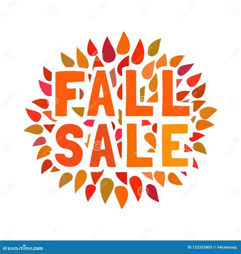 Autumn Fall Sale Stock Vector Illustration Of Letterhead 123325803