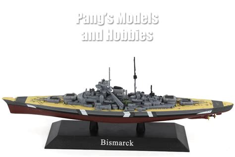 German Battleship Bismarck 1/1250 Scale Diecast Metal Model by DeAgost ...