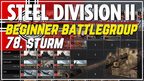 Sturm Beginner Battlegroups Steel Division Deck Codes For New