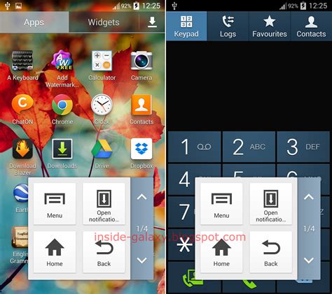 Inside Galaxy Samsung Galaxy S4 How To Enable Configure And Use Assistant Menu In Android 4 4