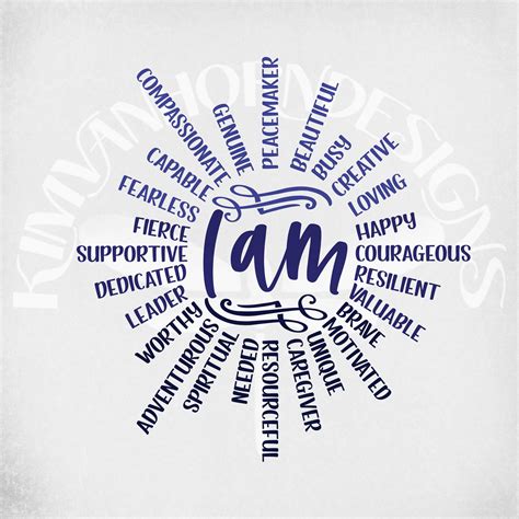 Affirming Words Svg I Am Affirmation Sun Positive Words Svg Motivating