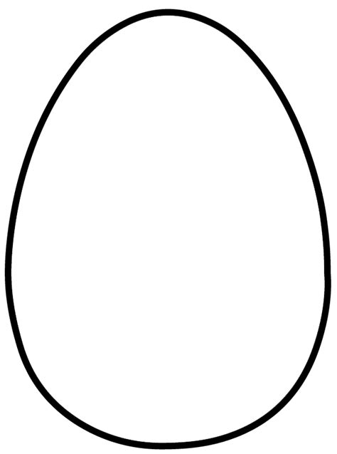 Printable Egg Outline