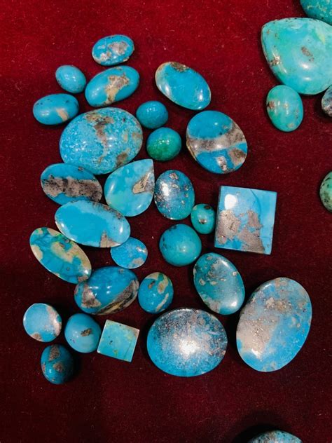 Blue Natural Irani Firoza Persian Turquoise Gemstone From Vaibhav