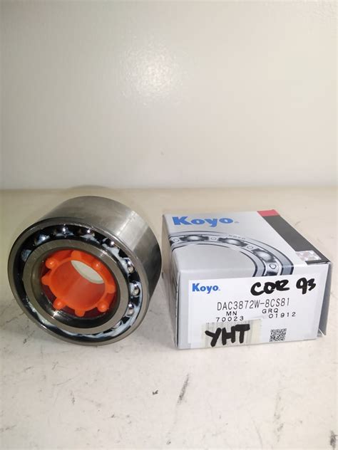 KOYO DAC3872W-8CS81 Front Wheel Bearing for Toyota Corolla 1989-2002 ...