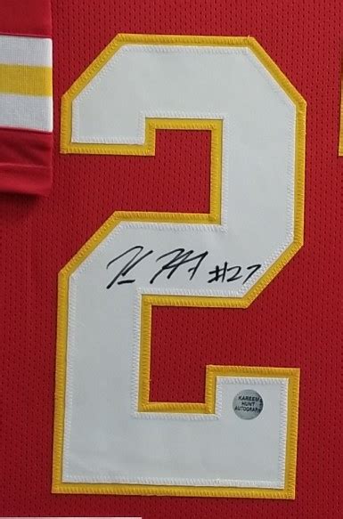 Kareem Hunt Autographed Framed KC Chiefs Jersey - The Stadium Studio