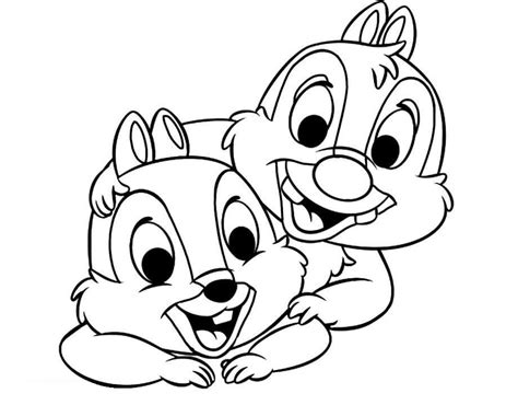 Dibujo De Chip Y Dale Para Colorear Para Imprimir Y Colorear The Best