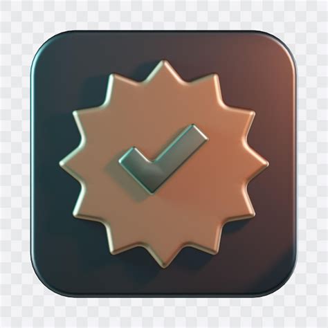 Premium Psd Verification Verified D Icon