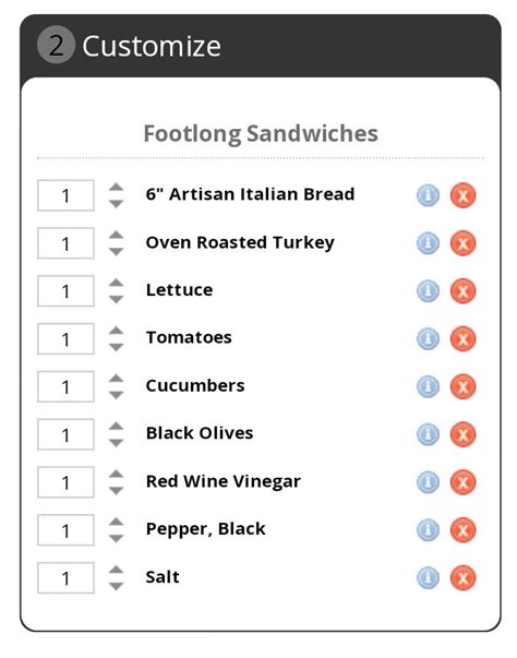 Subway Nutrition? | Eating Disorder Support Forum