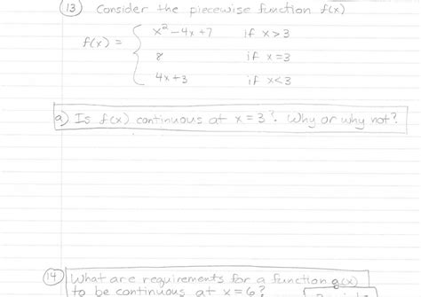 Answered 13 Consider The Piecewise Function Fx Bartleby