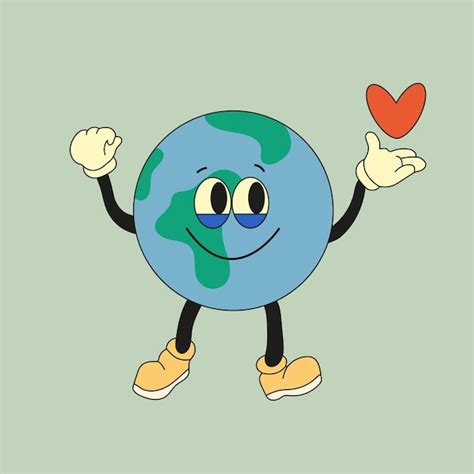 Premium Vector Cute Planet Earth Character Cute Earth Globe With