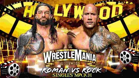 Significant Update On The Rock Vs Roman Reigns At Wrestlemania Next