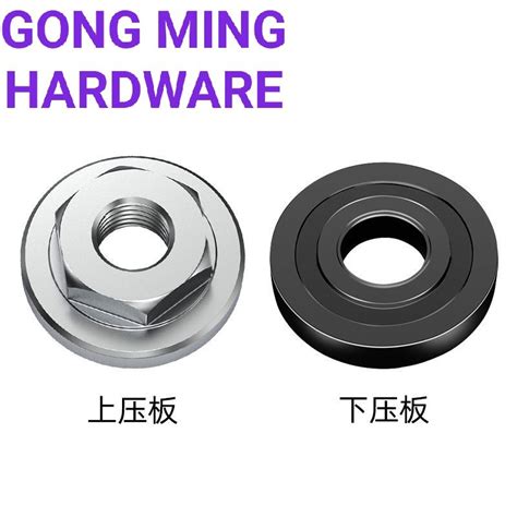 M Stainless Steel Angle Grinder Flange Kit Lock Nut Inner Outer Set