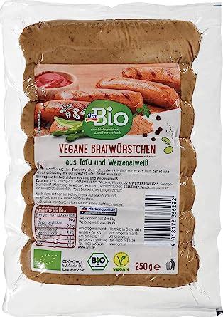 Dmbio Vegane Bratw Rstchen Vegane Wurst G Amazon De