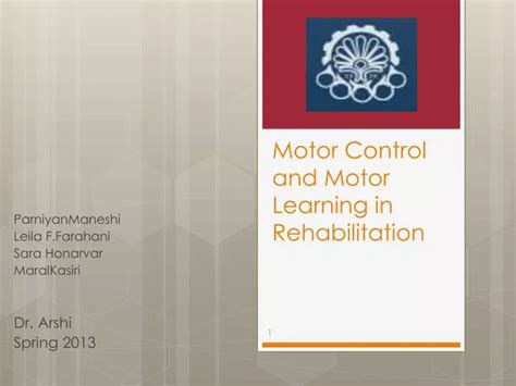 Ppt Motor Control And Motor Learning In Rehabilitation Powerpoint